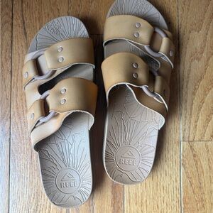 Reef Tan Double Strap Sandals